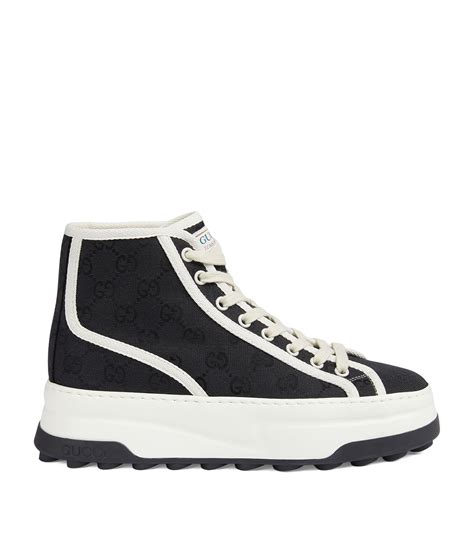 gucci high top trainers canvas|mr porter Gucci high top sneakers.